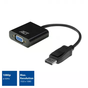 DisplayPort naar VGA-adapter ACT AC7515