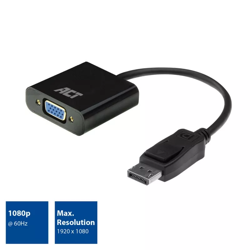 DisplayPort naar VGA-adapter ACT AC7515