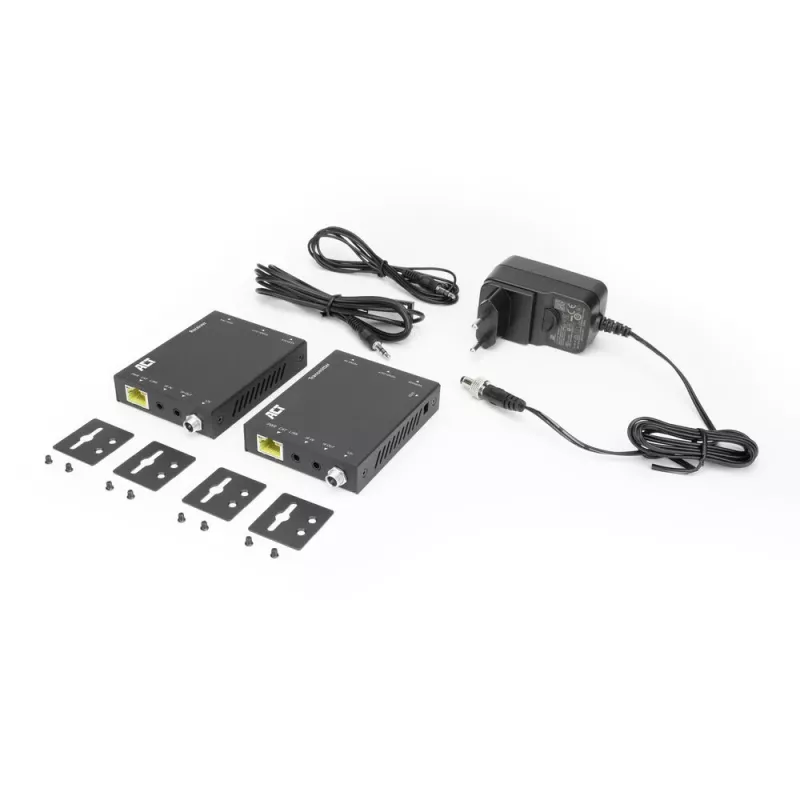 AV-zender & -ontvanger ACT 4K HDMI 2.0 Extender-set via CAT6 UTP met IR-ondersteuning, 60 meter