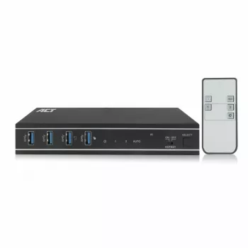 ACT 2-poorts HDMI 4K@60Hz KVM-switch, USB 3.2 Gen1 (USB 3.0)