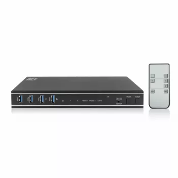 ACT 2-poorts dual HDMI 4K@60Hz KVM-switch, USB 3.2 Gen1 (USB 3.0)