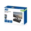 ACT monitorstandaard extra breed AC8215 in hoogte verstelbaar twee laden
