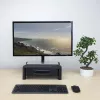 ACT monitorstandaard extra breed AC8215 in hoogte verstelbaar twee laden