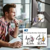 ACT gasveermonitorarm kantoor zwart AC8311 klem-/doorvoermontage 9 kg