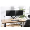 ACT gasveermonitorarm voor twee monitors kantoor klem-/doorvoermontage 18 kg