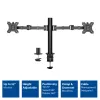 ACT dual-monitorarm Office Solid Pro – klem-/doorvoermontage – 12 kg – 10–32 inch