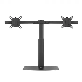 ACT monitorarm 27 inch kantoor, vrijstaand met gasveer, dwarsbalk, 2 monitors