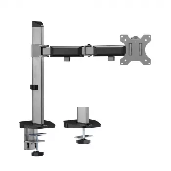 ACT single monitorarm Office zilver klem-/doorvoermontage 9 kg 17-32 inch
