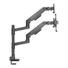 ACT AC8341 monitorarm voor één monitor met laptophouder Office Premium, gasveer, paalmontage