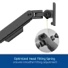 ACT AC8341 monitorarm voor één monitor met laptophouder Office Premium, gasveer, paalmontage