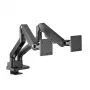 ACT AC8342 monitorarm voor twee monitoren Office Premium, gasveer, 2 monitoren