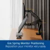 ACT AC8342 monitorarm voor twee monitoren Office Premium, gasveer, 2 monitoren