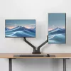 ACT AC8342 monitorarm voor twee monitoren Office Premium, gasveer, 2 monitoren