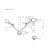 ACT AC8342 monitorarm voor twee monitoren Office Premium, gasveer, 2 monitoren