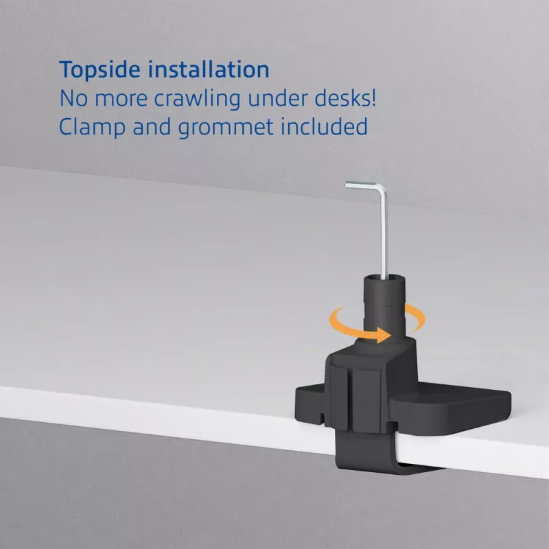 ACT AC8342 monitorarm voor twee monitoren Office Premium, gasveer, 2 monitoren