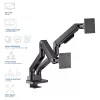 ACT AC8342 monitorarm voor twee monitoren Office Premium, gasveer, 2 monitoren