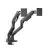 ACT AC8342 monitorarm voor twee monitoren Office Premium, gasveer, 2 monitoren