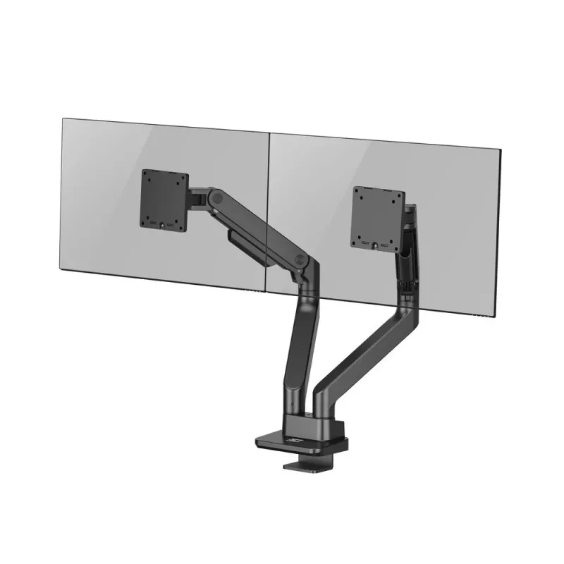ACT AC8342 monitorarm voor twee monitoren Office Premium, gasveer, 2 monitoren
