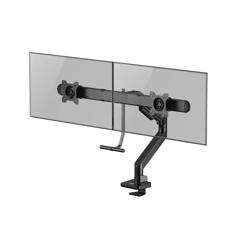 ACT monitorarm 32 inch kantoor Premium, gasveer, dwarsbalk, 2 monitors