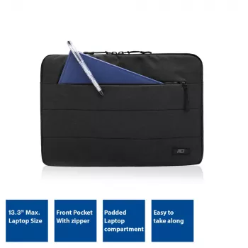 ACT City laptoptas voor laptops tot 13,3 inch, gemaakt van gerecyclede plastic flessen