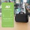 ACT Urban schoudertas voor laptops tot 16 inch, van gerecyclede plastic flessen