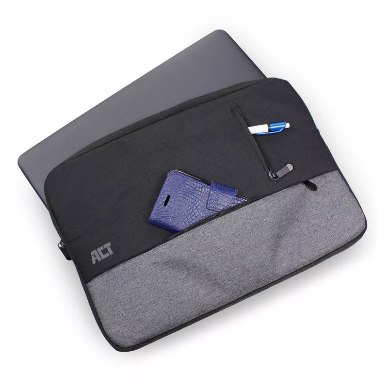 ACT Urban laptop sleeve 14,1 inch 3 vakken 170 g