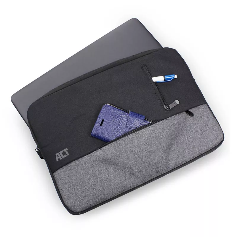 ACT Urban laptop sleeve 15,6 inch monochroom