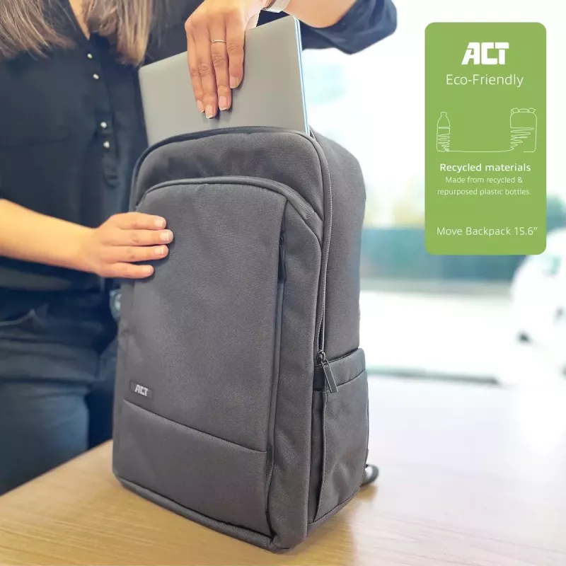 ACT AC8560 casual rugzak, polyethyleentereftalaat (PET), grijs