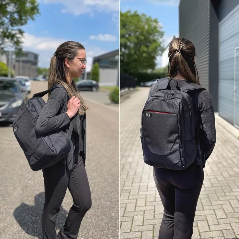 ACT Suburb rugzak voor laptops tot 15,6 inch van gerecycled plastic