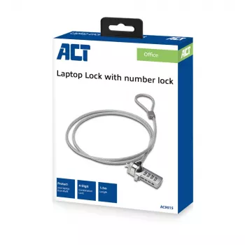ACT AC9015 laptopslot cijferslot zilver