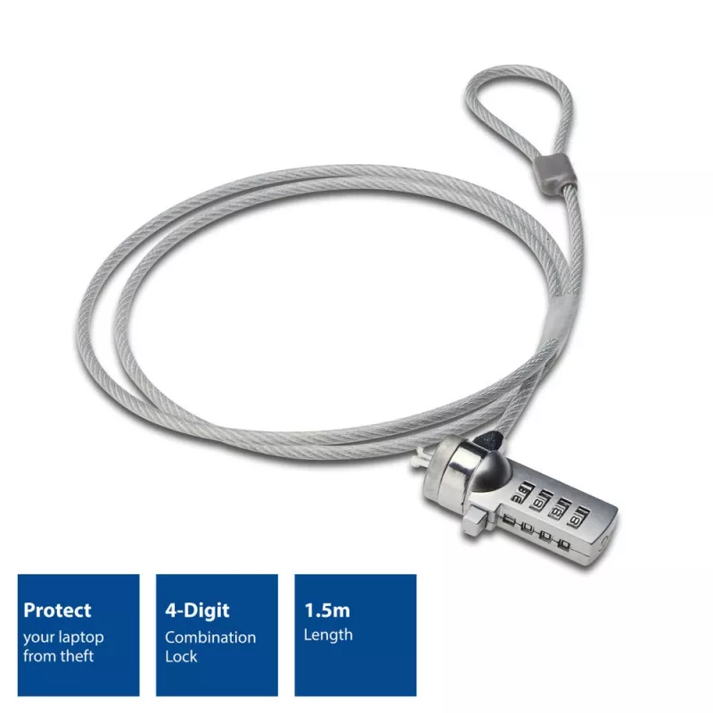 ACT AC9015 laptopslot cijferslot zilver