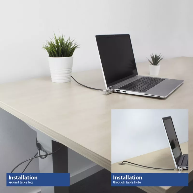 ACT Nano laptopslot met cijferslot 2m kabel