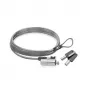 ACT AC9030 laptopslot metaalkleur rond sleutel 2 m kabel