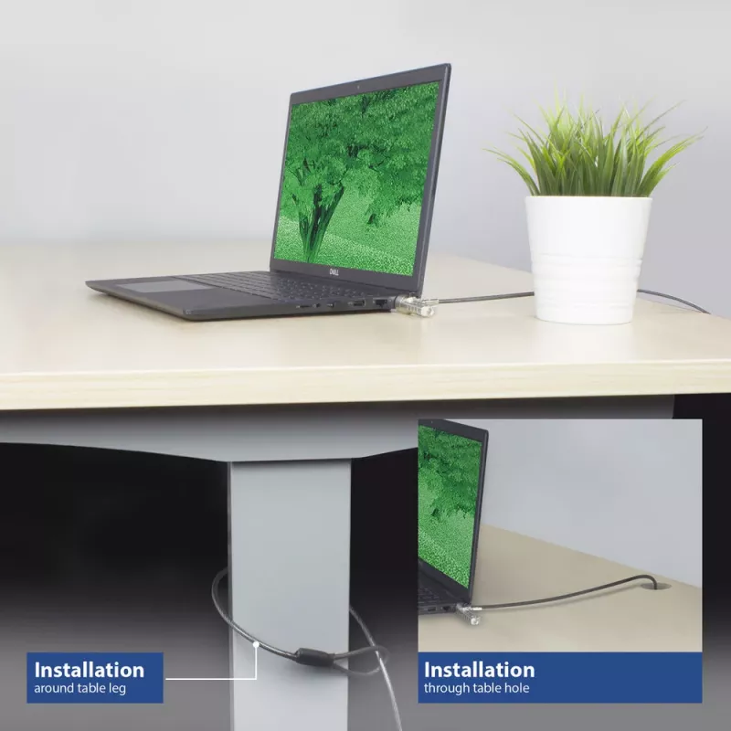 ACT Wedge laptopslot met cijferslot metaalkleur 2 m kabel