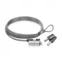 ACT Wedge laptopslot met sleutels metaalkleur 2m kabel