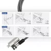 ACT Wedge laptopslot met sleutels metaalkleur 2m kabel