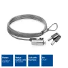 ACT Wedge laptopslot met sleutels metaalkleur 2m kabel