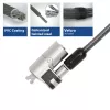 ACT Wedge laptopslot met sleutels metaalkleur 2m kabel