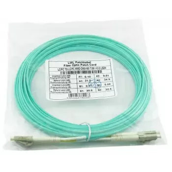 Glasvezelkabel BlueOptics AJ839A 50 m LC OM3 Aqua