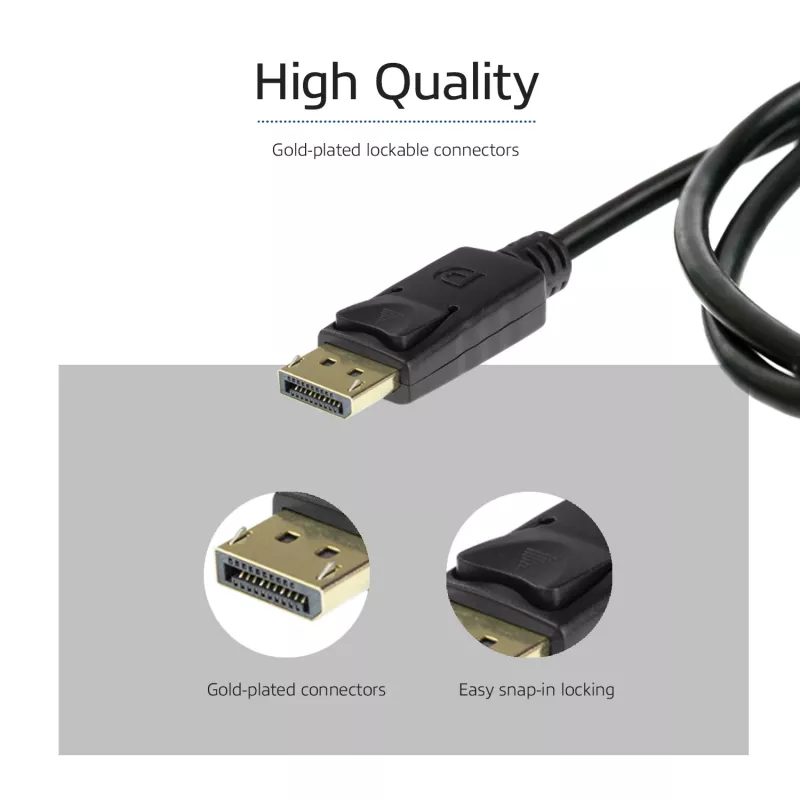 ACT 2 meter DisplayPort 1.4-kabel 8K stekker – stekker