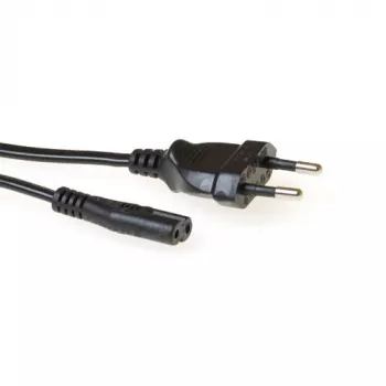 Netkabel Euro-stekker - C7-bus zwart 1,5 m ACT Powercord