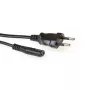 Netkabel Euro-stekker - C7-bus zwart 1,5 m ACT Powercord