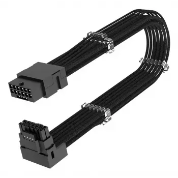Kabel Akasa G-Nexus PX16 12+4-pin zwart 0,3 m