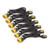 APC netsnoerset (6 stuks), vergrendelbaar, C13 naar C14, 1,8 m, blauw, 1,83 m, C13-koppeling, C14-koppeling, 10 A
