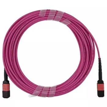 BlueOptics AV28-BO multimode glasvezel-trunkkabel, MPO/UPC naar MPO/UPC, OM4, 15 m, magenta