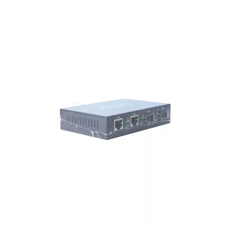 Netwerk-mediaconverter BlueOptics BLMC003 1000 Mbit/s single-mode zwart