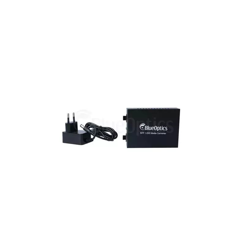 Netwerk-mediaconverter BlueOptics BLMC004 1000 Mbit/s single-mode zwart