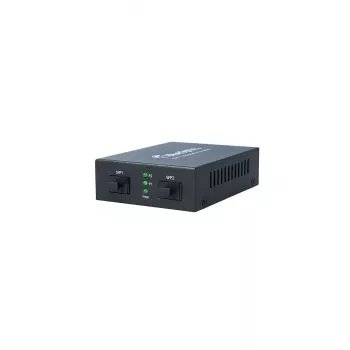 Netwerk-mediaconverter BlueOptics BLMC004 1000 Mbit/s single-mode zwart