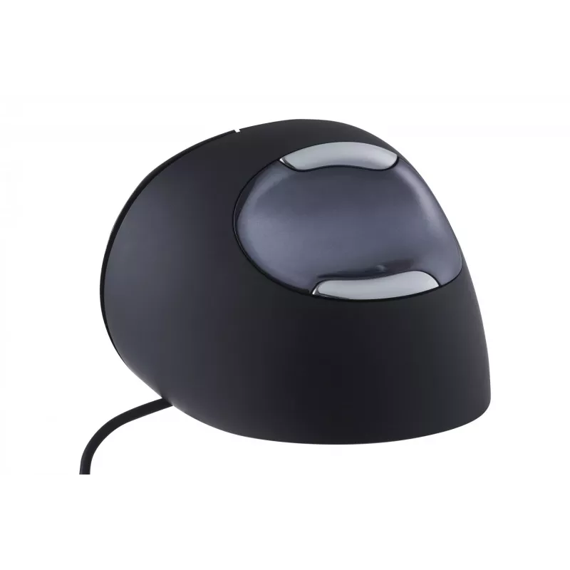 BakkerElkhuizen Evoluent D Small, rechtshandig, verticaal ontwerp, laser, USB Type-A, 3200 DPI, zwart