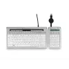 BakkerElkhuizen S-board 840 Numeric toetsenbord, USB, pc, 1,2 m, lichtgrijs, wit